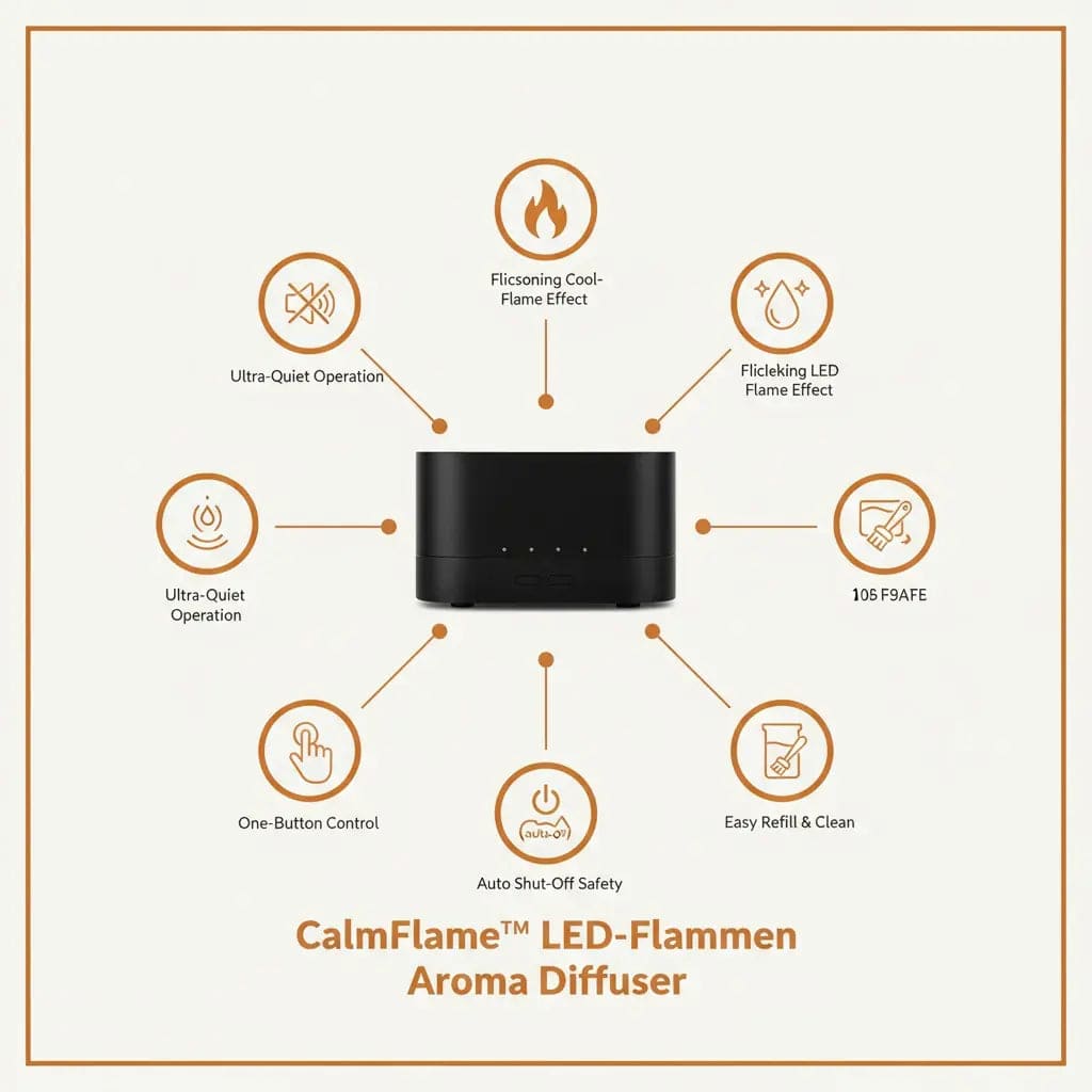 CalmFlame™ – LED Aroma Diffuser